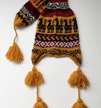 Knit Hat with Long Tail