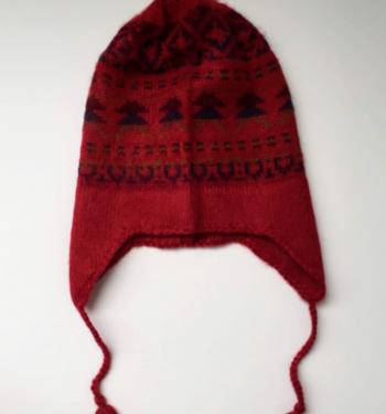 Knitted Hat Red Design