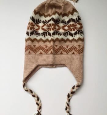 Knit Hat Chullo beige