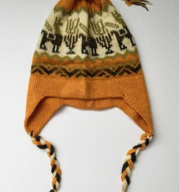 Knitted Hat Yellow Design