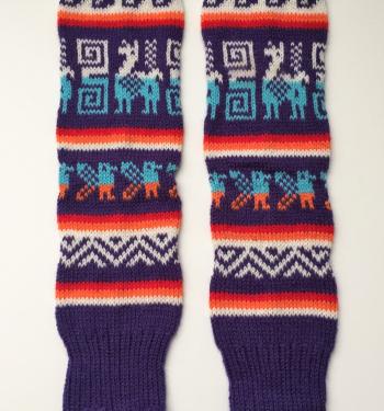 Leg Warmer Purple Design