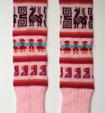 Leg Warmer Pink Design