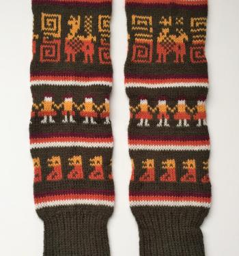 Leg Warmer Dark Green Design