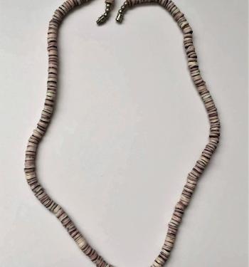 Chaquira White with lines Black